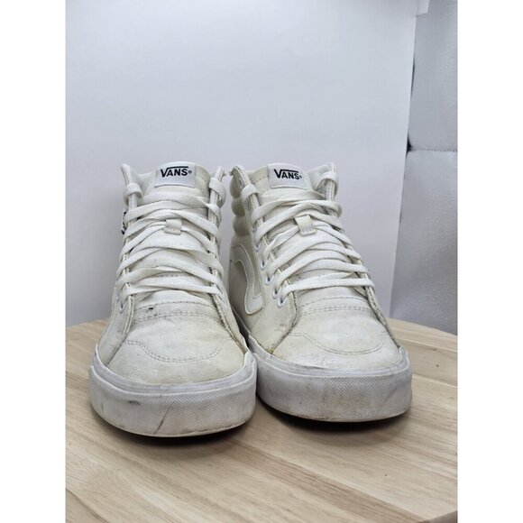 Vans Sk8 Hi Old Skool Womens Size 8.5 Cream White Athletic Shoes Sneakers 721356 - Picture 2 of 9